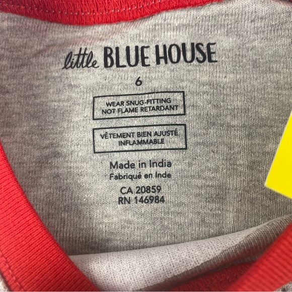 Little Blue House Kids “A Walk on the Wild Side” Pajama Set Size 6 NWT - Picture 6 of 8
